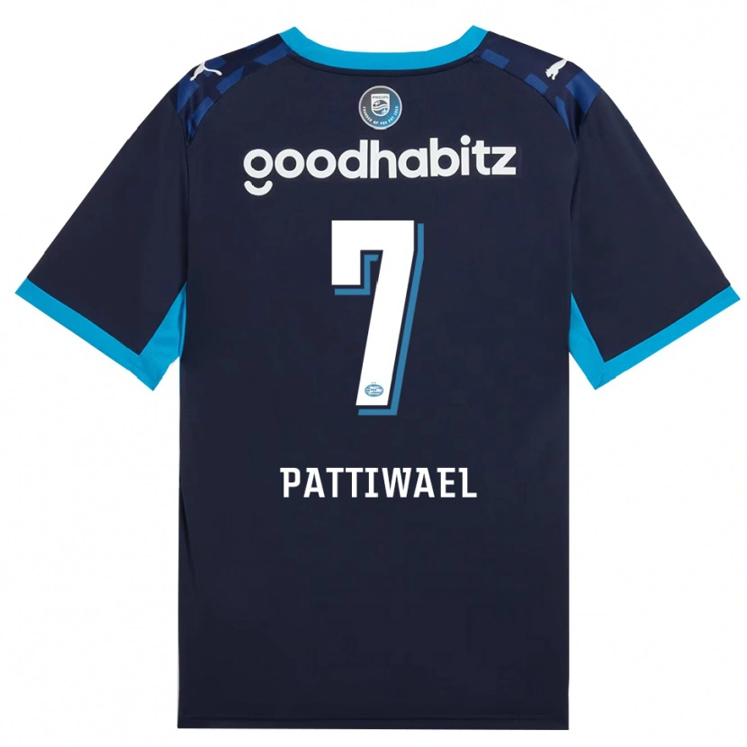 Danxen Męski Naomi Pattiwael #7 Niebieski Królewski Niebieski Trzeci Komplet Koszulka 2026/27 Koszulki Klubowe