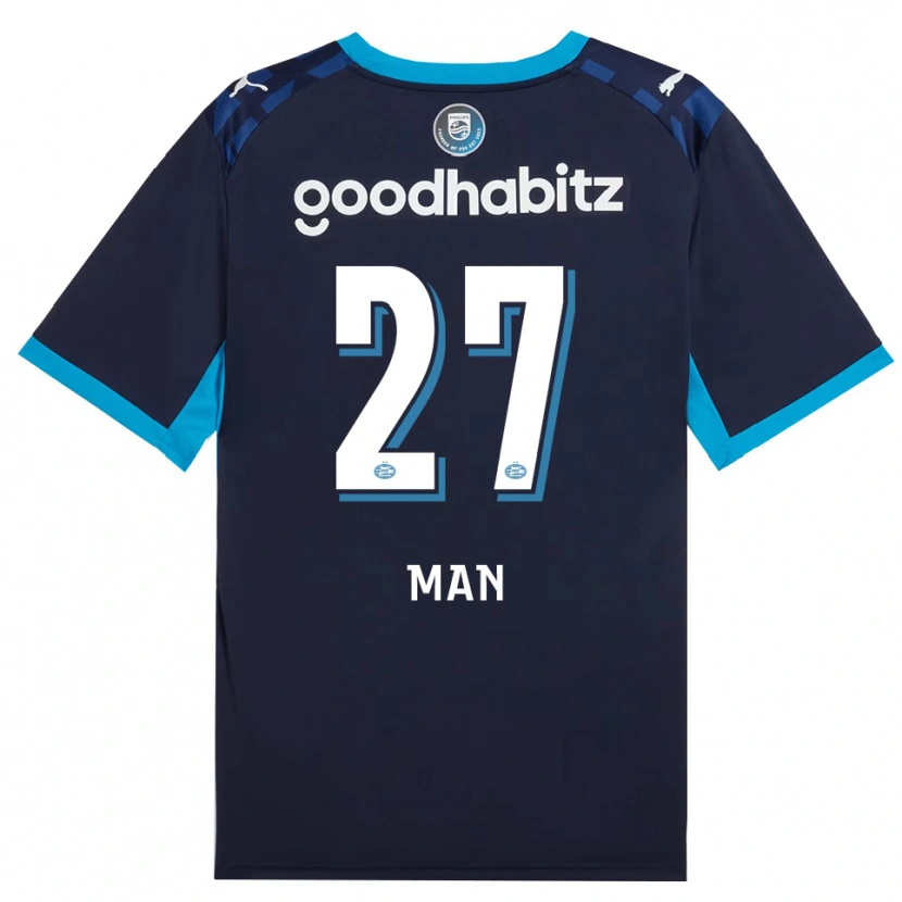 Danxen Męski Dennis Man #27 Niebieski Królewski Niebieski Trzeci Komplet Koszulka 2026/27 Koszulki Klubowe