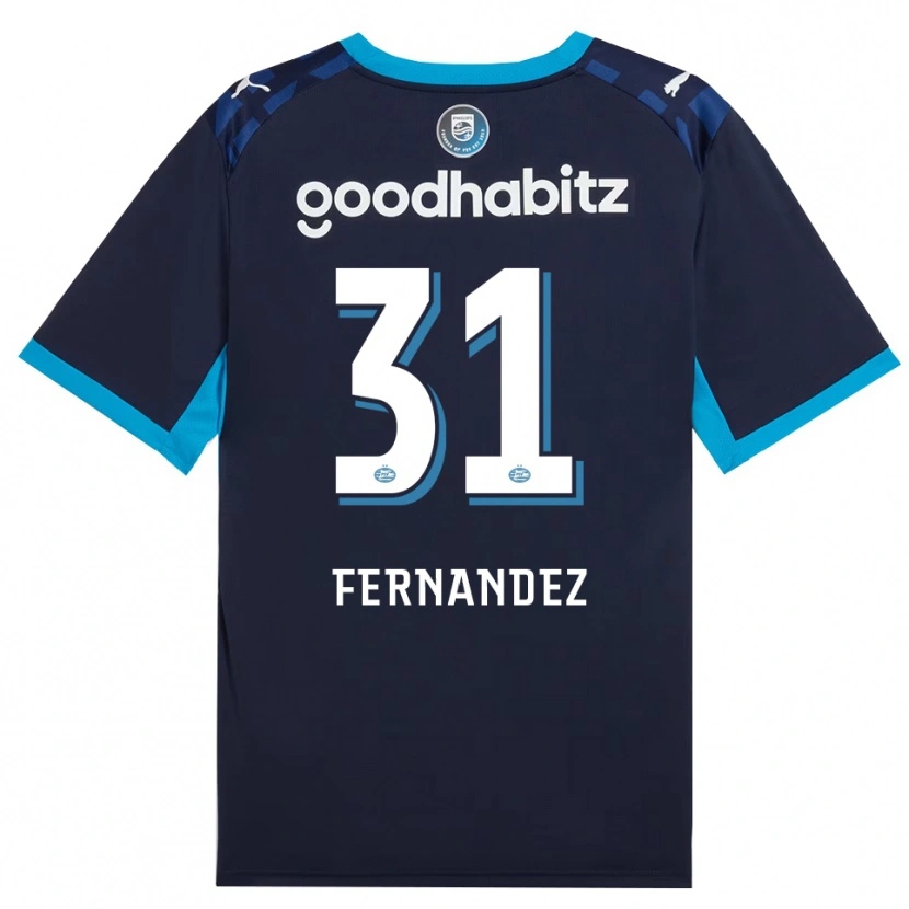 Danxen Męski Noah Fernandez #31 Niebieski Królewski Niebieski Trzeci Komplet Koszulka 2026/27 Koszulki Klubowe
