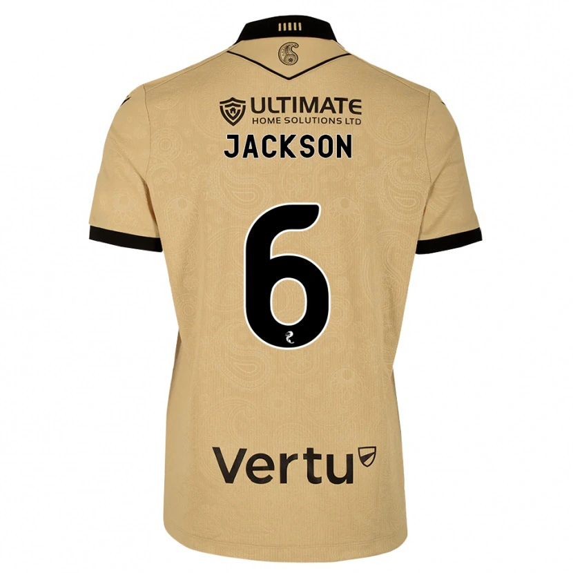 Danxen Męski Louis Jackson #6 Drewniany Czarny Wyjazdowa Koszulka 2026/27 Koszulki Klubowe