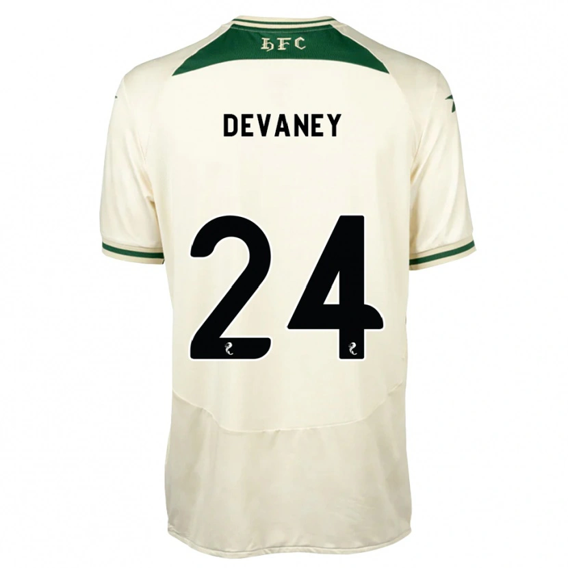 Danxen Męski Jacob Devaney #24 Biały Las Zielony Wyjazdowa Koszulka 2026/27 Koszulki Klubowe