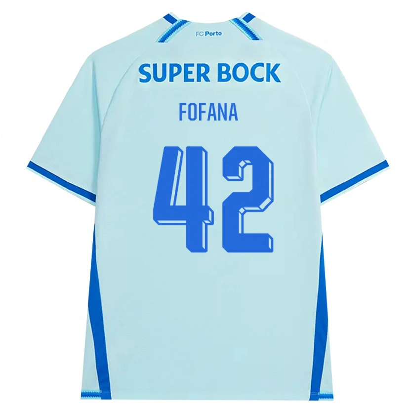 Danxen Męski Seko Fofana #42 Jasny Cyjan Niebieski Trzeci Komplet Koszulka 2026/27 Koszulki Klubowe