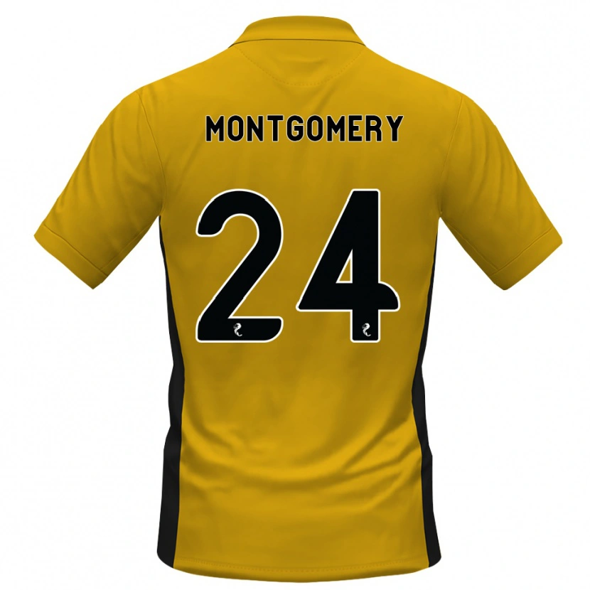 Danxen Kobiety Adam Montgomery #24 Pomarańczowy Czarny Domowa Koszulka 2026/27 Koszulki Klubowe