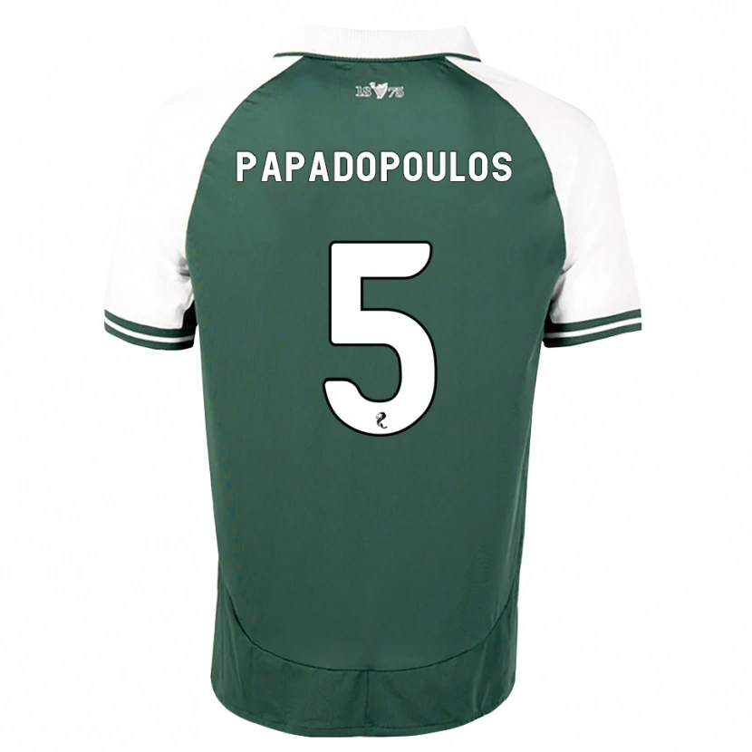 Danxen Kobiety Stacey Papadopoulos #5 Zielony Morze Biały Domowa Koszulka 2026/27 Koszulki Klubowe