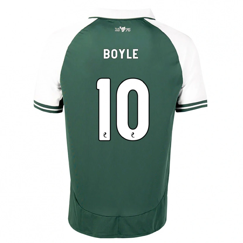 Danxen Kobiety Martin Boyle #10 Zielony Morze Biały Domowa Koszulka 2026/27 Koszulki Klubowe