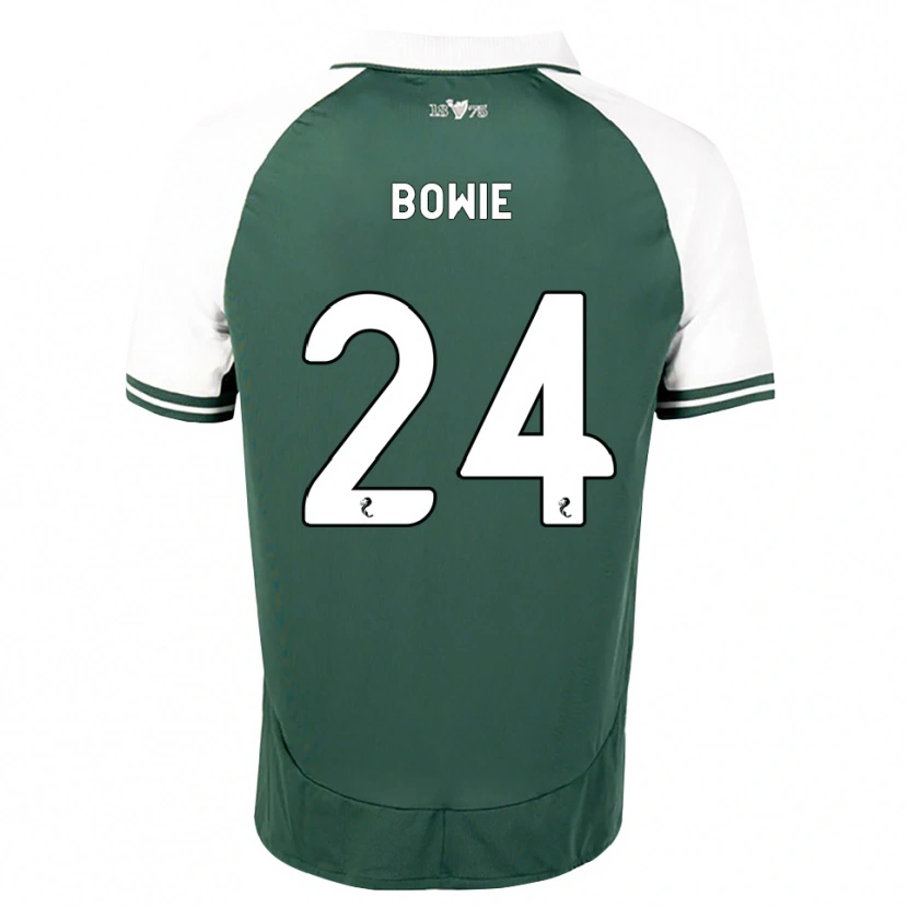 Danxen Kobiety Tegan Bowie #24 Zielony Morze Biały Domowa Koszulka 2026/27 Koszulki Klubowe
