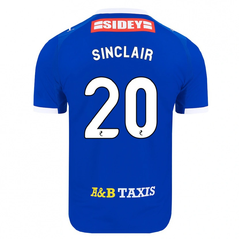 Danxen Kobiety Ross Sinclair #20 Niebieski Czerwony Żółty Domowa Koszulka 2026/27 Koszulki Klubowe