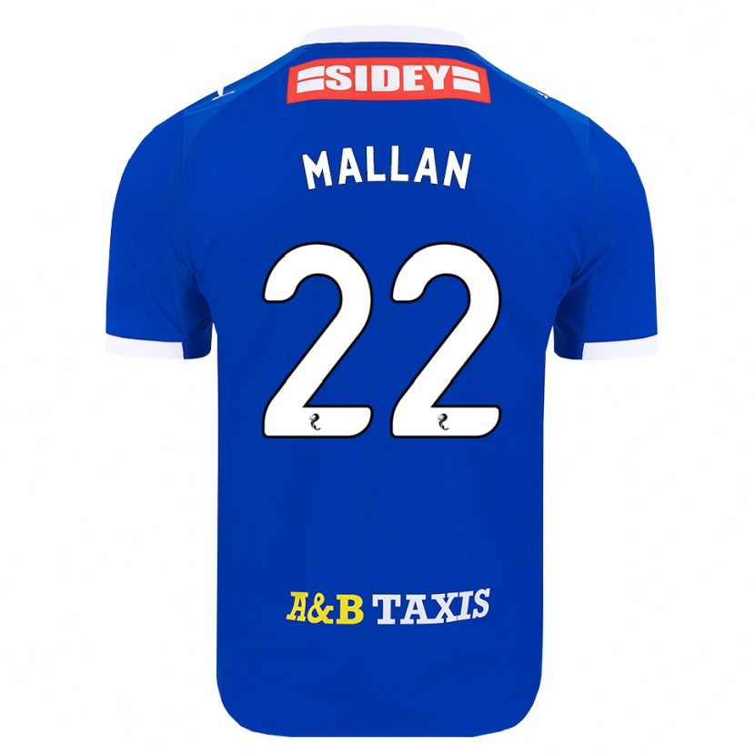Danxen Kobiety Stevie Mallan #22 Niebieski Czerwony Żółty Domowa Koszulka 2026/27 Koszulki Klubowe