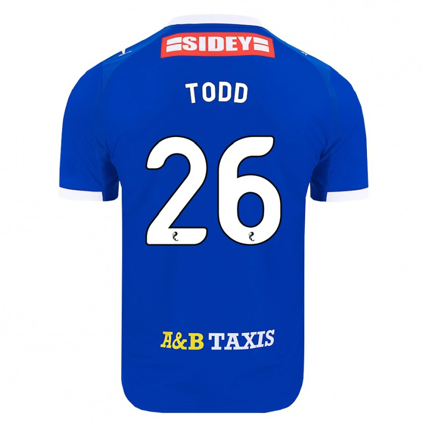 Danxen Kobiety Matty Todd #26 Niebieski Czerwony Żółty Domowa Koszulka 2026/27 Koszulki Klubowe