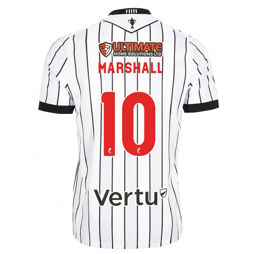 Danxen Kobiety Lewis Marshall #10 Biały Czarny Czerwony Domowa Koszulka 2026/27 Koszulki Klubowe
