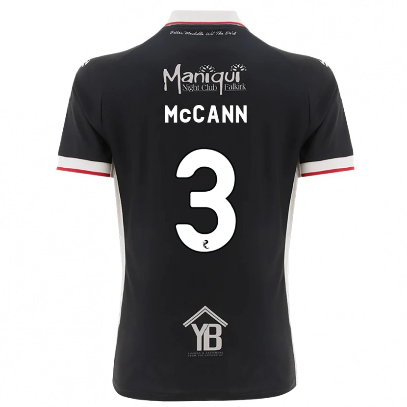 Danxen Kobiety Leon Mccann #3 Czarny Biały Czerwony Domowa Koszulka 2026/27 Koszulki Klubowe