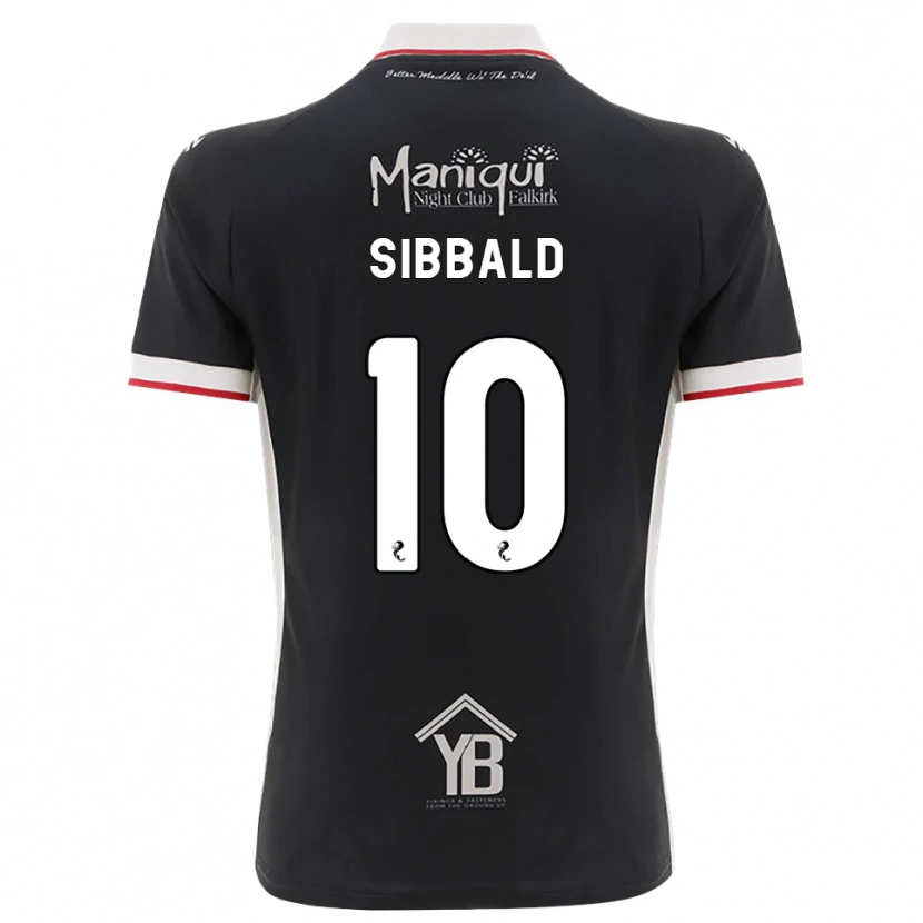 Danxen Kobiety Craig Sibbald #10 Czarny Biały Czerwony Domowa Koszulka 2026/27 Koszulki Klubowe