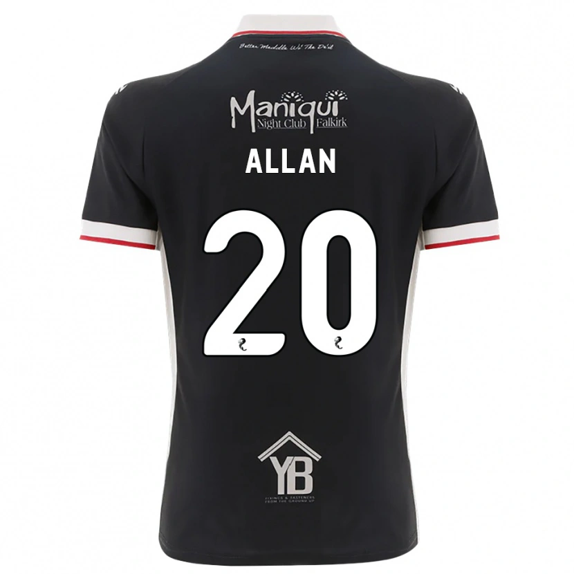 Danxen Kobiety Connor Allan #20 Czarny Biały Czerwony Domowa Koszulka 2026/27 Koszulki Klubowe