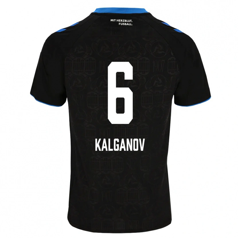 Danxen Kobiety Levin Kalganov #6 Czarny Biały Czerwony Domowa Koszulka 2026/27 Koszulki Klubowe