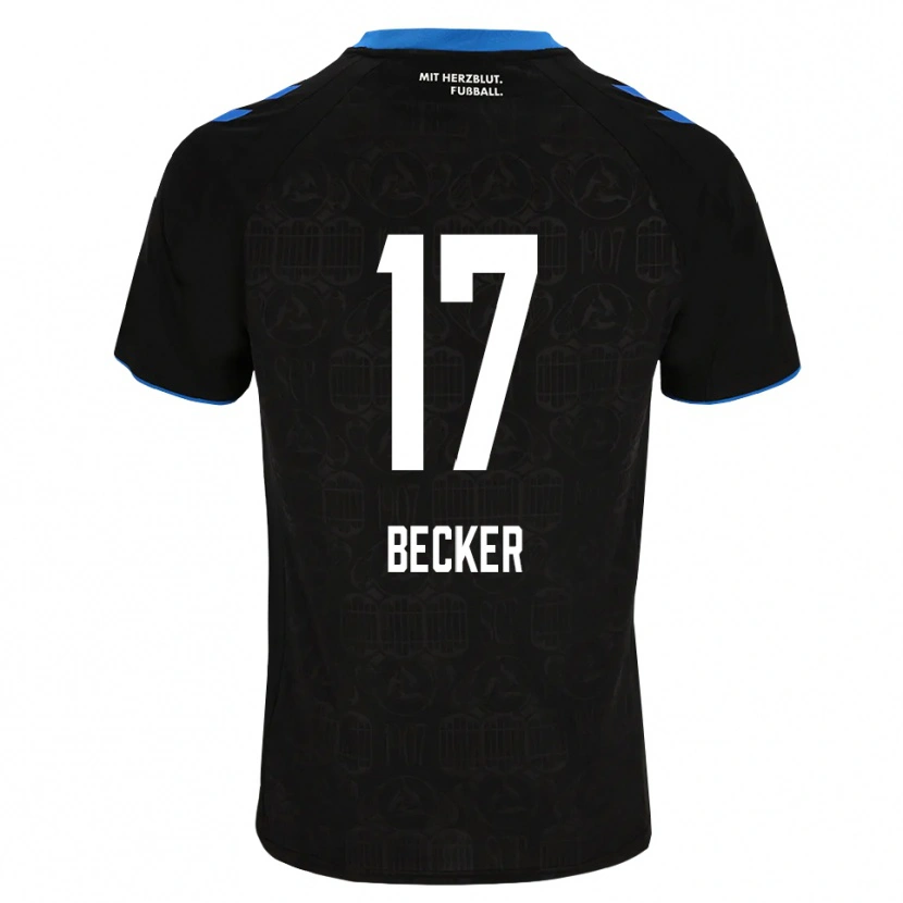 Danxen Kobiety Marlon Becker #17 Czarny Biały Czerwony Domowa Koszulka 2026/27 Koszulki Klubowe