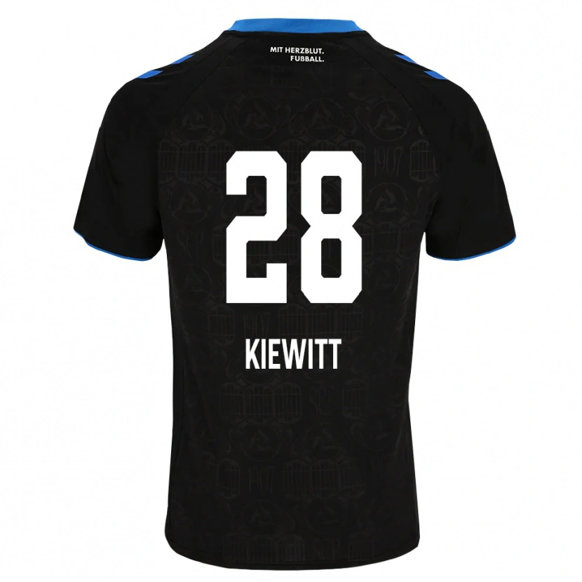 Danxen Kobiety Lucas Kiewitt #28 Czarny Biały Czerwony Domowa Koszulka 2026/27 Koszulki Klubowe