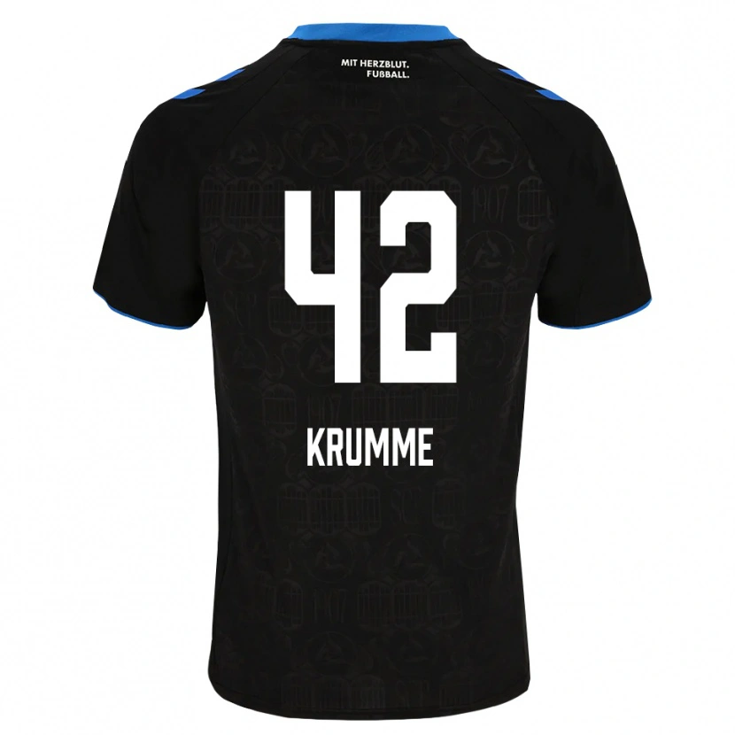 Danxen Kobiety Kevin Krumme #42 Czarny Biały Czerwony Domowa Koszulka 2026/27 Koszulki Klubowe