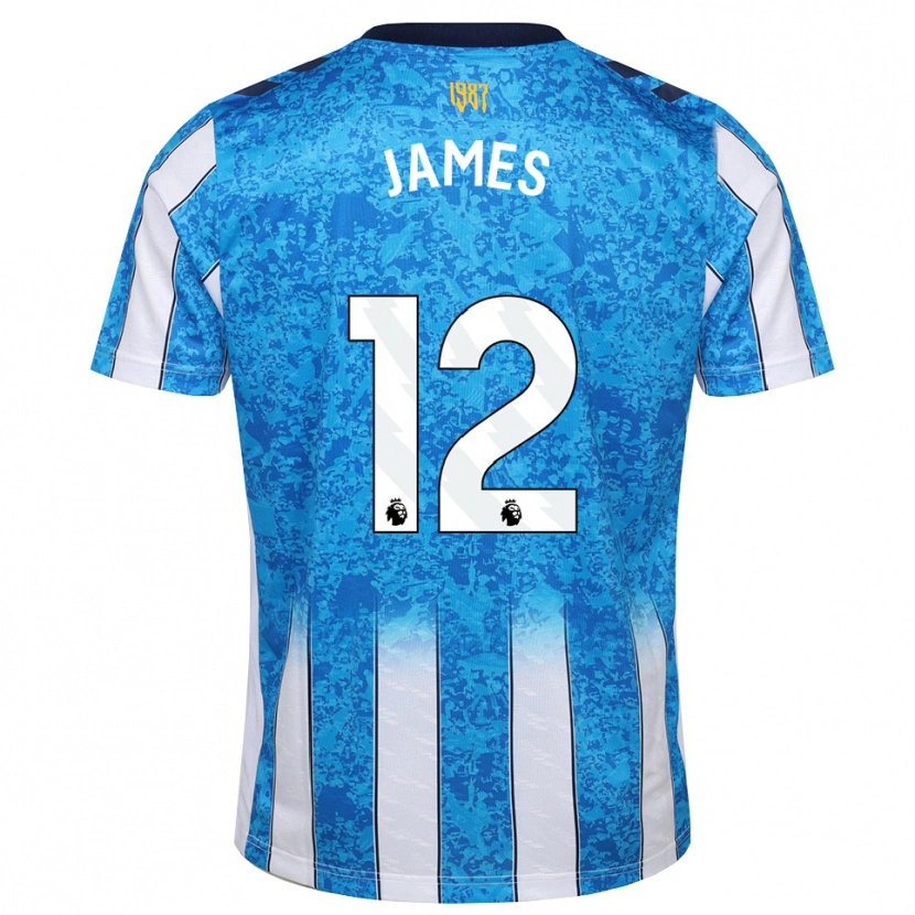 Danxen Kobiety Jack James #12 Biały Niebieski Pomarańczowy Domowa Koszulka 2026/27 Koszulki Klubowe