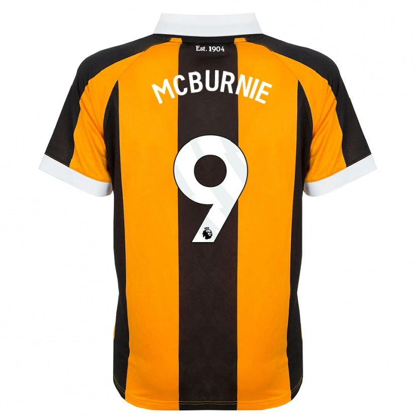 Danxen Kobiety Oli Mcburnie #9 Pomarańczowy Czarny Biały Domowa Koszulka 2026/27 Koszulki Klubowe