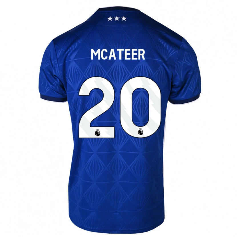 Danxen Kobiety Kasey Mcateer #20 Średni Niebieski Biały Czerwony Domowa Koszulka 2026/27 Koszulki Klubowe