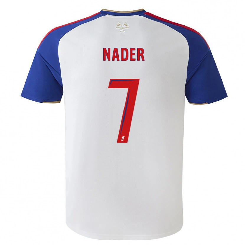 Danxen Kobiety Saad Nader #7 Królewski Niebieski Czerwony Biały Domowa Koszulka 2026/27 Koszulki Klubowe