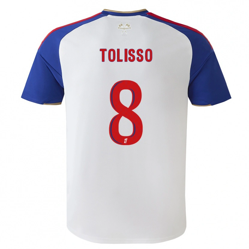 Danxen Kobiety Corentin Tolisso #8 Królewski Niebieski Czerwony Biały Domowa Koszulka 2026/27 Koszulki Klubowe