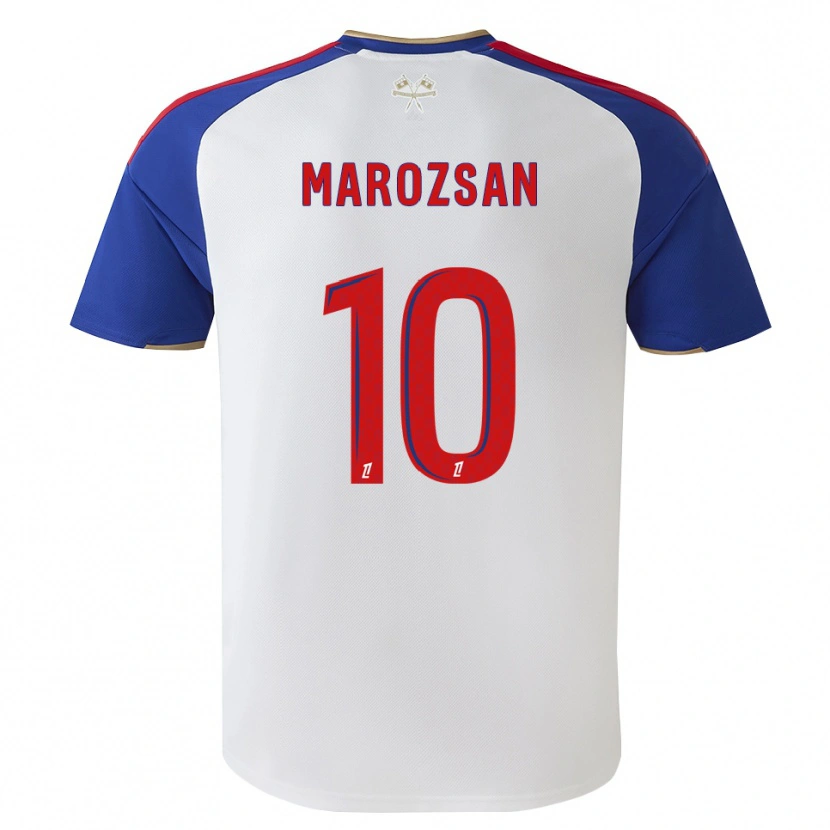 Danxen Kobiety Dzsenifer Marozsan #10 Królewski Niebieski Czerwony Biały Domowa Koszulka 2026/27 Koszulki Klubowe