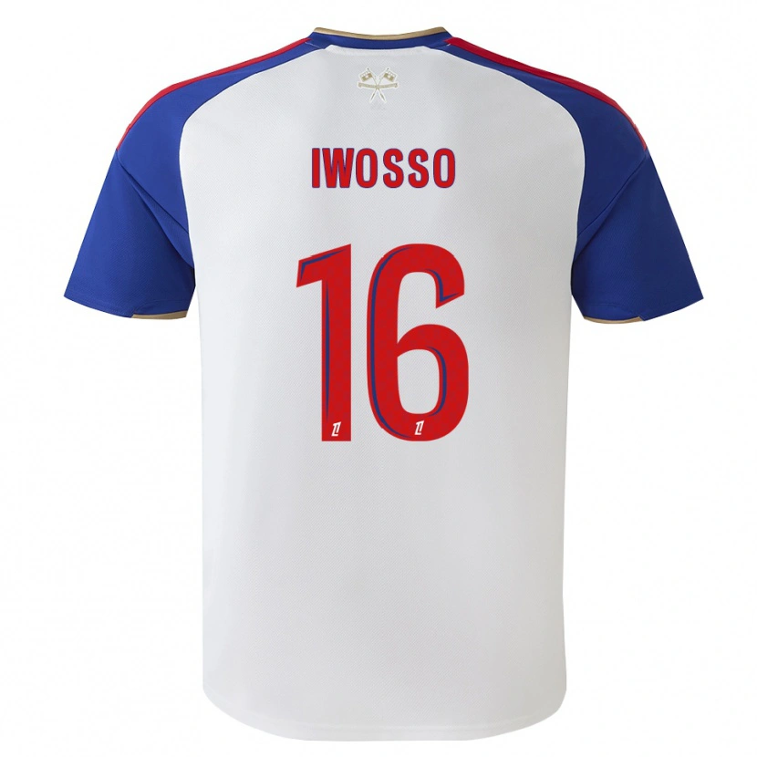 Danxen Kobiety Mathis Iwosso #16 Królewski Niebieski Czerwony Biały Domowa Koszulka 2026/27 Koszulki Klubowe