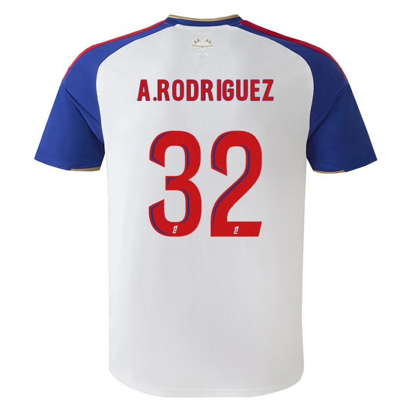 Danxen Kobiety Alejandro Gomes Rodríguez #32 Królewski Niebieski Czerwony Biały Domowa Koszulka 2026/27 Koszulki Klubowe