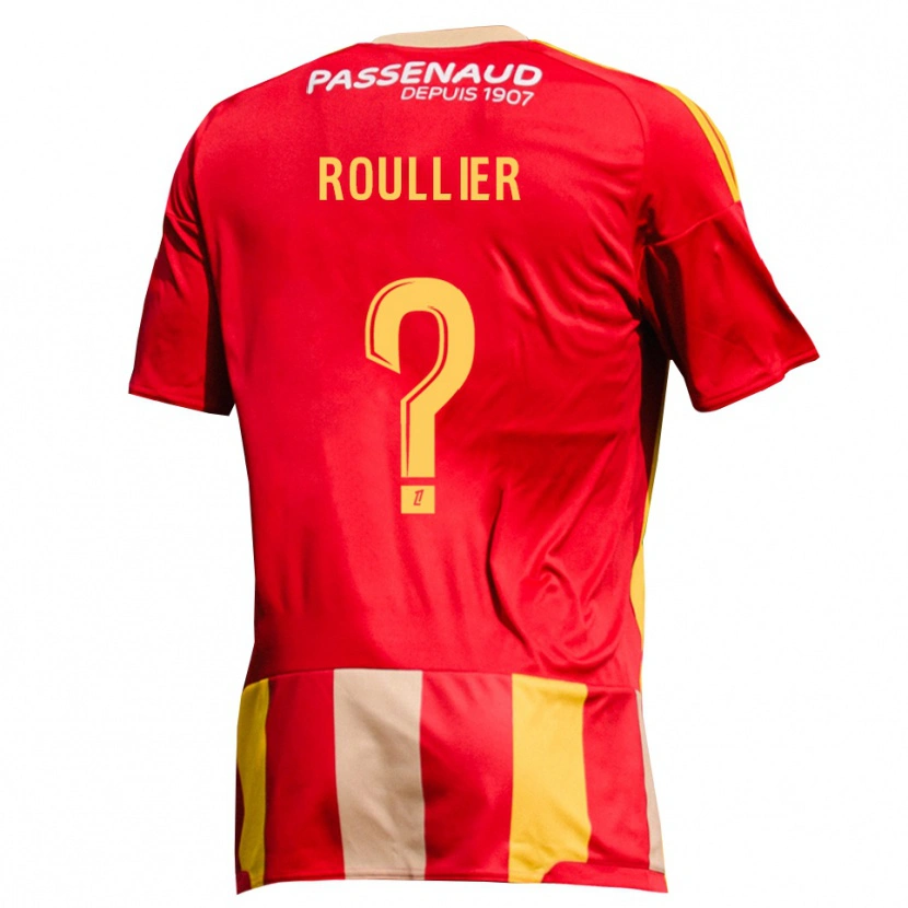Danxen Kobiety Alec Roullier #0 Czerwony Żółty Zielony Domowa Koszulka 2026/27 Koszulki Klubowe