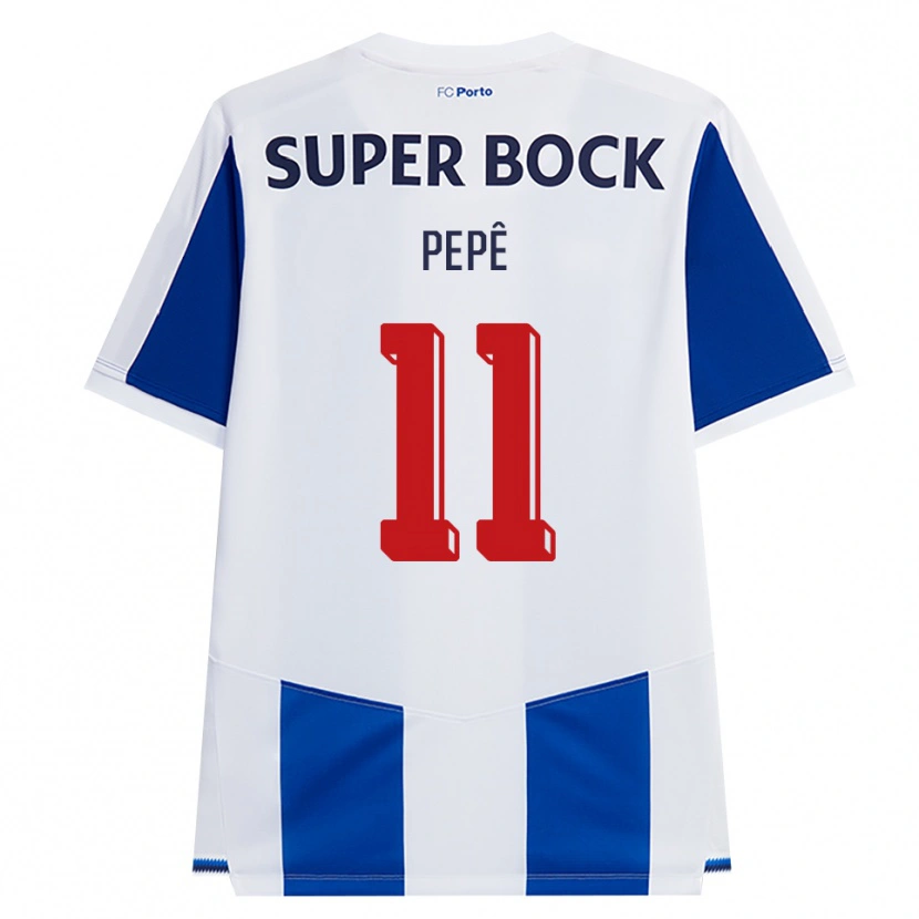 Danxen Kobiety Pepê #11 Niebieski Biały Czerwony Domowa Koszulka 2026/27 Koszulki Klubowe