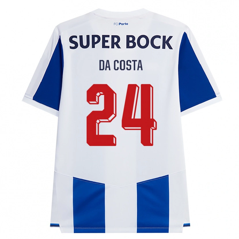 Danxen Kobiety Seif Da Costa #24 Niebieski Biały Czerwony Domowa Koszulka 2026/27 Koszulki Klubowe