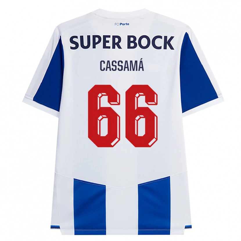 Danxen Kobiety Adramane Cassamá #66 Niebieski Biały Czerwony Domowa Koszulka 2026/27 Koszulki Klubowe