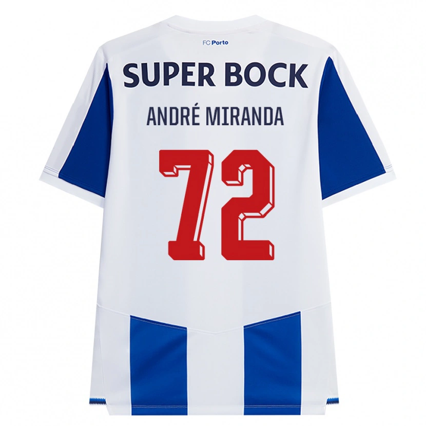 Danxen Kobiety André Miranda #72 Niebieski Biały Czerwony Domowa Koszulka 2026/27 Koszulki Klubowe