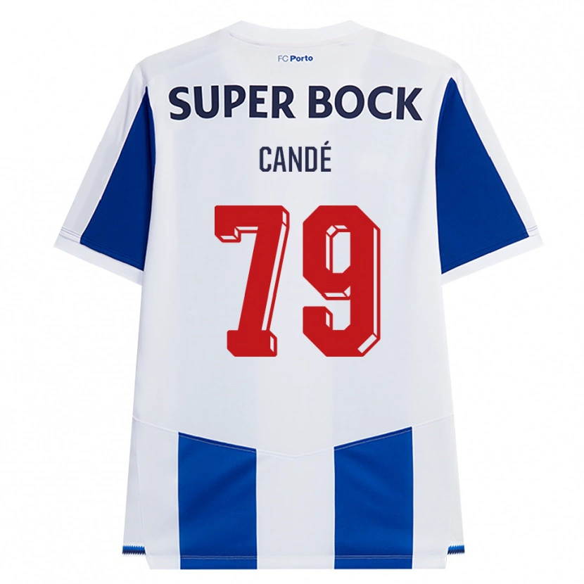 Danxen Kobiety Umaro Candé #79 Niebieski Biały Czerwony Domowa Koszulka 2026/27 Koszulki Klubowe