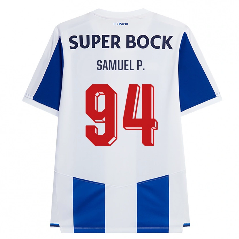 Danxen Kobiety Samuel #94 Niebieski Biały Czerwony Domowa Koszulka 2026/27 Koszulki Klubowe