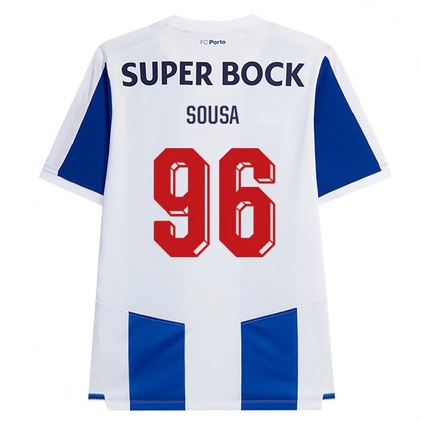 Danxen Kobiety Filipe Sousa #96 Niebieski Biały Czerwony Domowa Koszulka 2026/27 Koszulki Klubowe