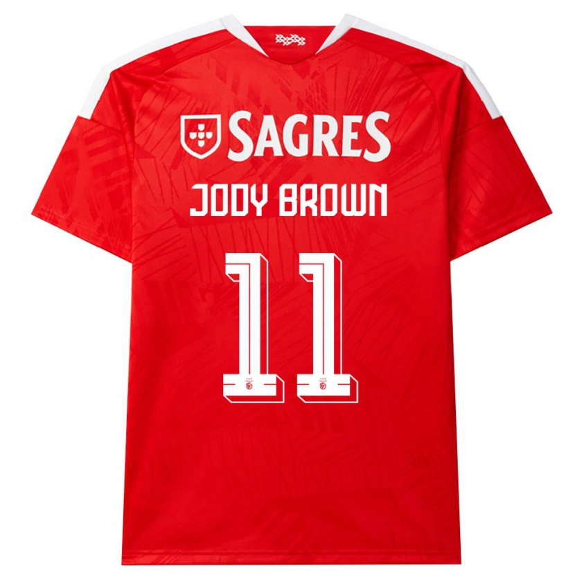 Danxen Kobiety Jody Brown #11 Czerwony Biały Żółty Domowa Koszulka 2026/27 Koszulki Klubowe