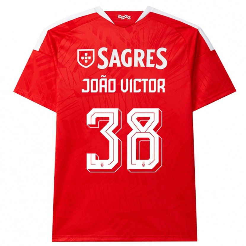Danxen Kobiety Joao Victor #38 Czerwony Biały Żółty Domowa Koszulka 2026/27 Koszulki Klubowe