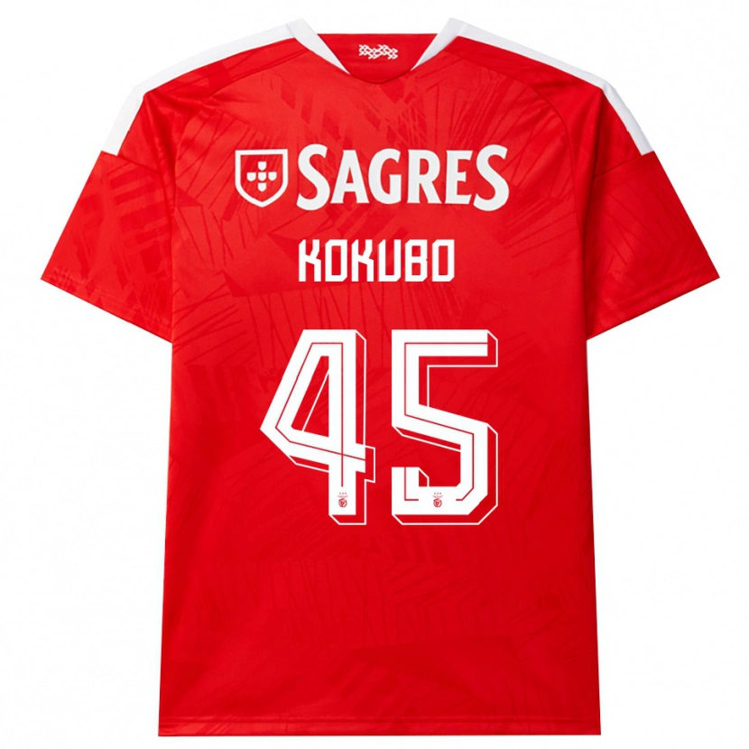 Danxen Kobiety Leo Kokubo #45 Czerwony Biały Żółty Domowa Koszulka 2026/27 Koszulki Klubowe