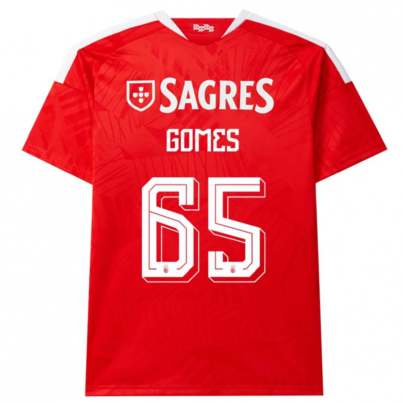 Danxen Kobiety André Gomes #65 Czerwony Biały Żółty Domowa Koszulka 2026/27 Koszulki Klubowe
