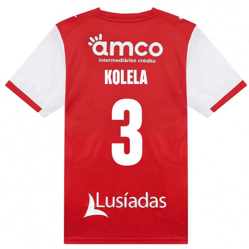 Danxen Kobiety Kyllian Kolela #3 Biały Czerwony Czarny Domowa Koszulka 2026/27 Koszulki Klubowe