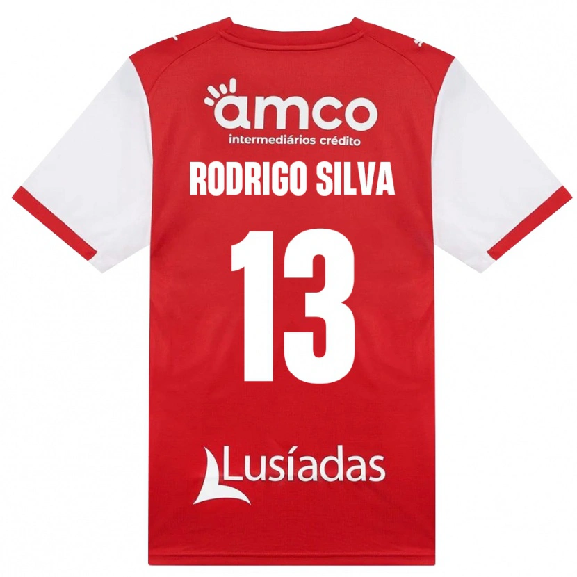 Danxen Kobiety Rodrigo Silva #13 Biały Czerwony Czarny Domowa Koszulka 2026/27 Koszulki Klubowe