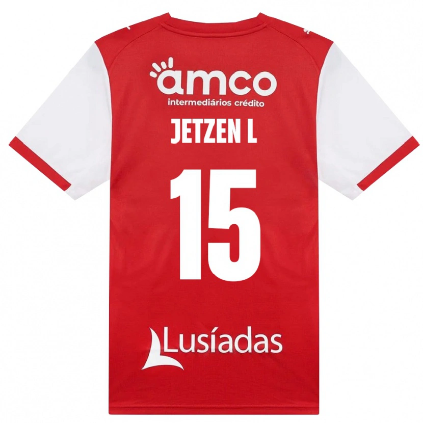 Danxen Kobiety Jetzen Lopes #15 Biały Czerwony Czarny Domowa Koszulka 2026/27 Koszulki Klubowe