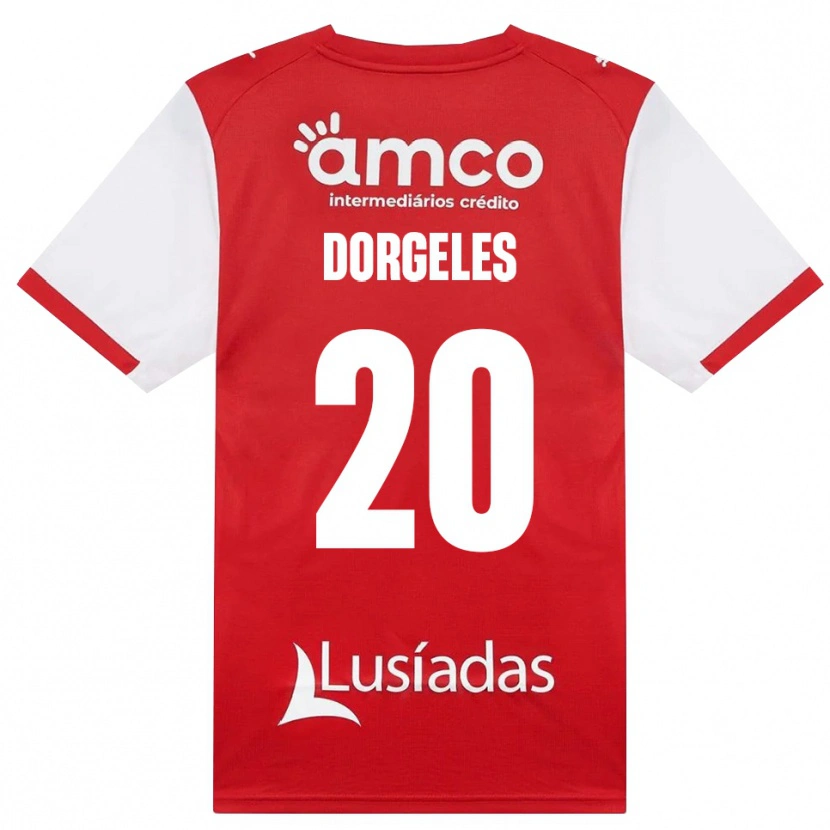 Danxen Kobiety Mario Dorgeles #20 Biały Czerwony Czarny Domowa Koszulka 2026/27 Koszulki Klubowe