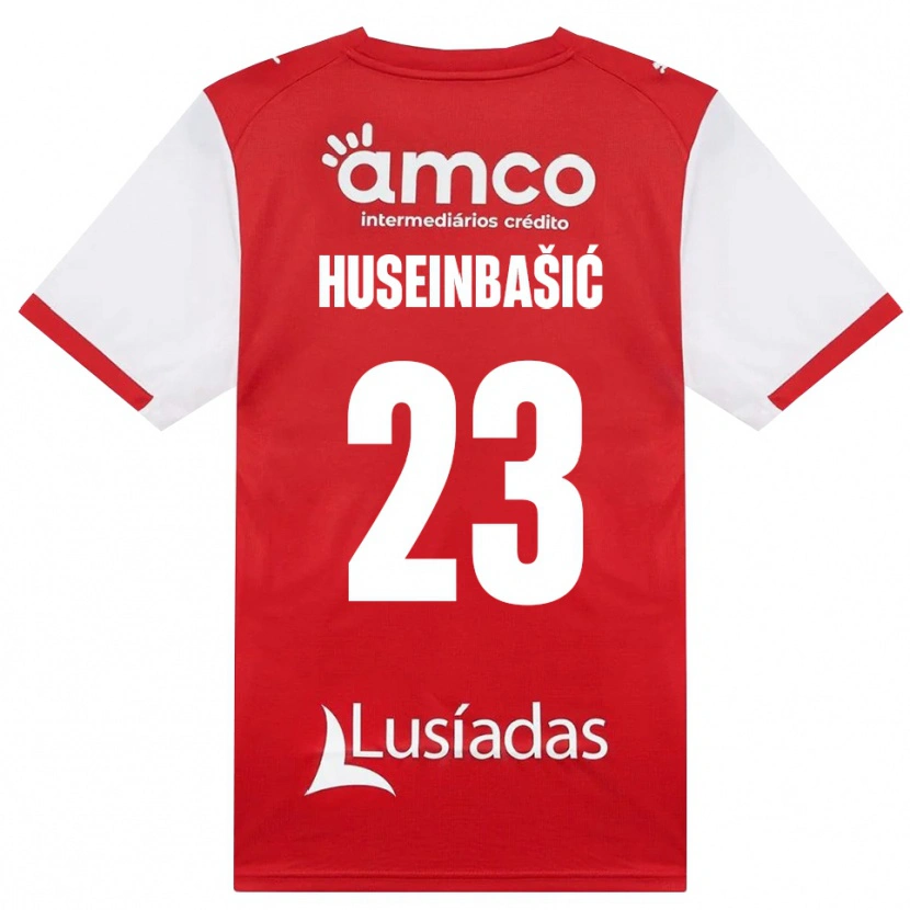 Danxen Kobiety Denis Huseinbasic #23 Biały Czerwony Czarny Domowa Koszulka 2026/27 Koszulki Klubowe
