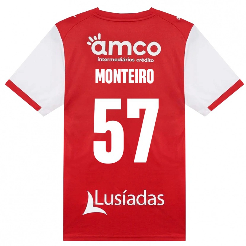Danxen Kobiety Jordan Monteiro #57 Biały Czerwony Czarny Domowa Koszulka 2026/27 Koszulki Klubowe