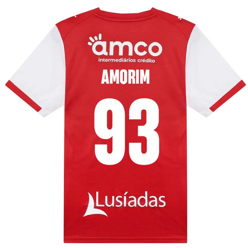 Danxen Kobiety Renato Amorim #93 Biały Czerwony Czarny Domowa Koszulka 2026/27 Koszulki Klubowe
