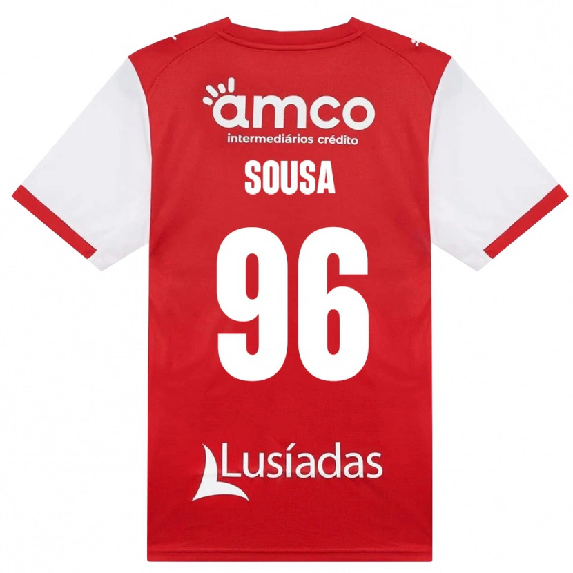 Danxen Kobiety Afonso Dias Sousa #96 Biały Czerwony Czarny Domowa Koszulka 2026/27 Koszulki Klubowe