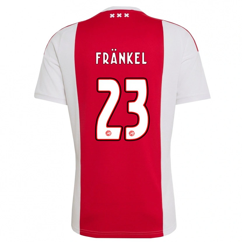 Danxen Kobiety Leroy Fränkel #23 Czerwony Biały Żółty Domowa Koszulka 2026/27 Koszulki Klubowe